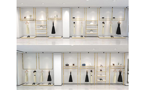 The Clothing Display Racks of Top and Ground
