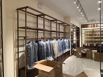 The Combination of Multi-functional Men's Clothing Display Racks