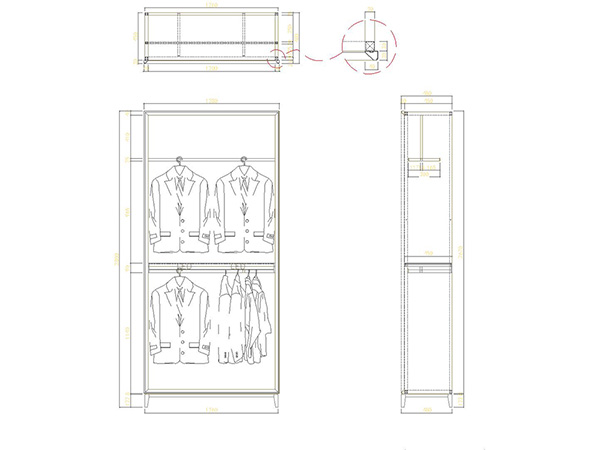 Youngor Business Men's Store Design Drawings