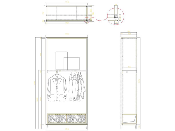 Youngor Business Men's Store Design Drawings