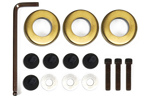 How to assemble the black-gold arc-shaped wooden base island rack Tools
