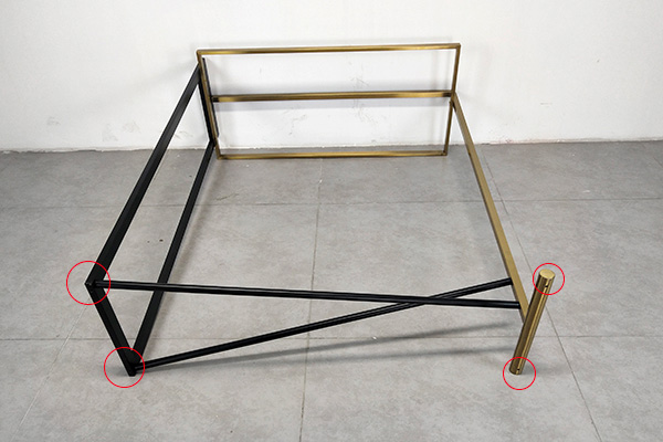 How to install the black-gold double-sided island rack